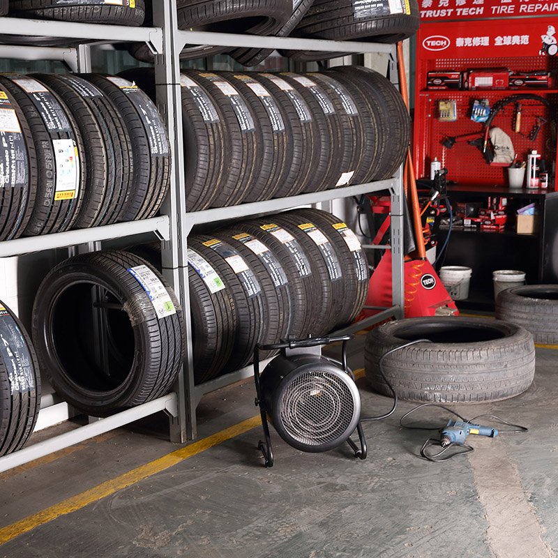 electric fan heater for garage, car repair shop